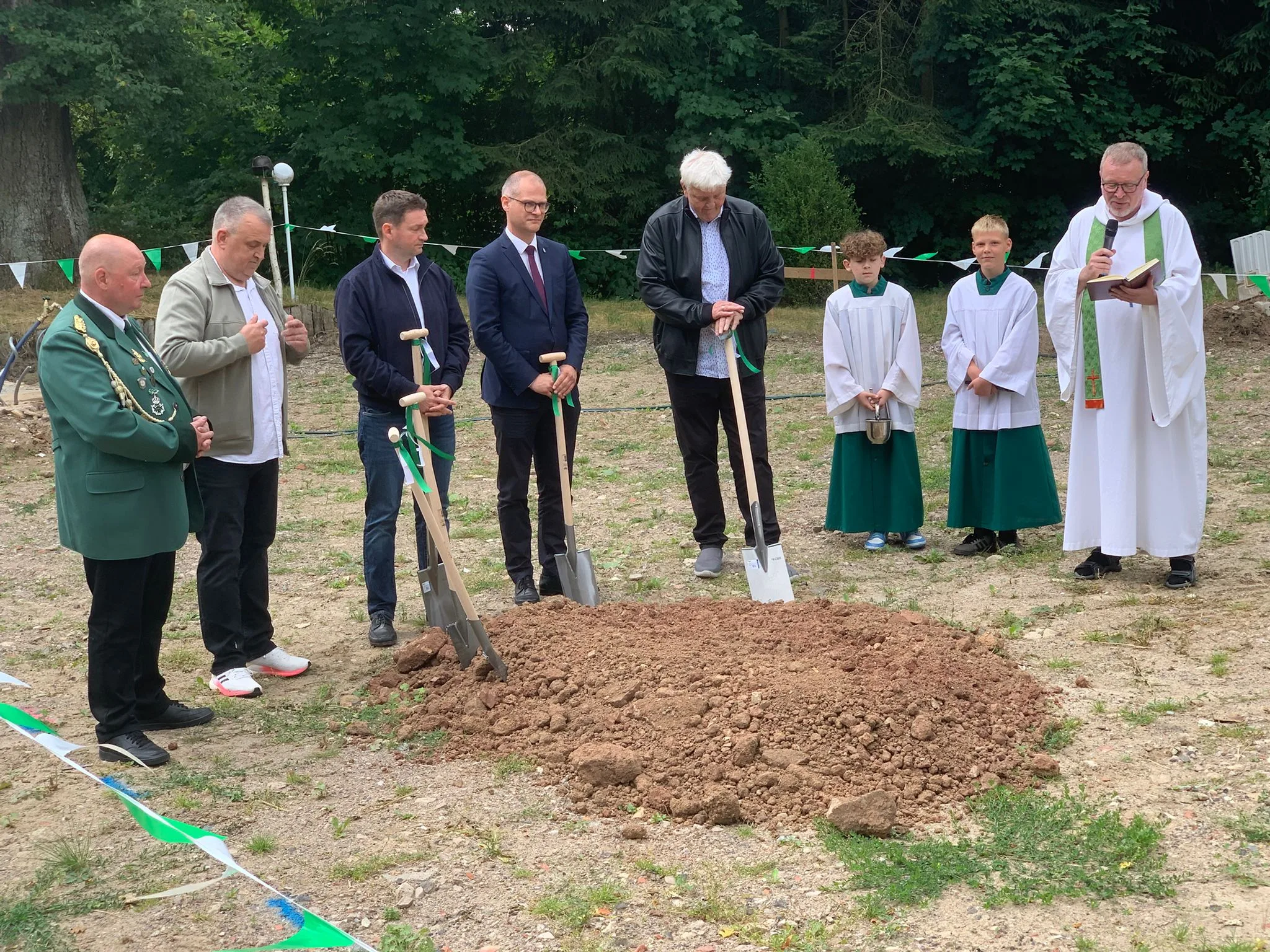 Grundsteinlegung neues Schützenhaus